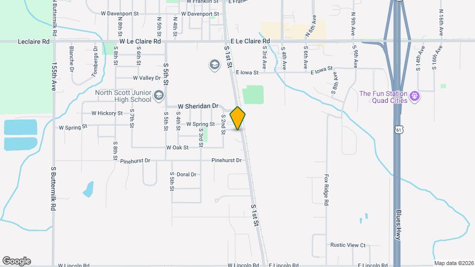 101 W Spring St Map and Location Details