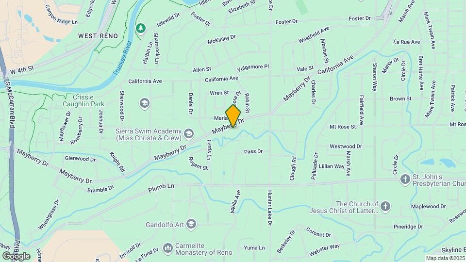 1740 Mayberry Dr Map and Location Details