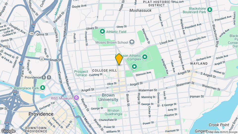 Brown University Map and Location Details