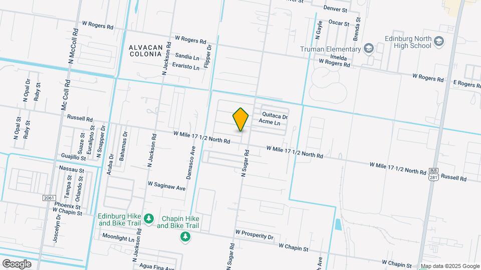1613 W Broome St, Unit 1 Map and Location Details