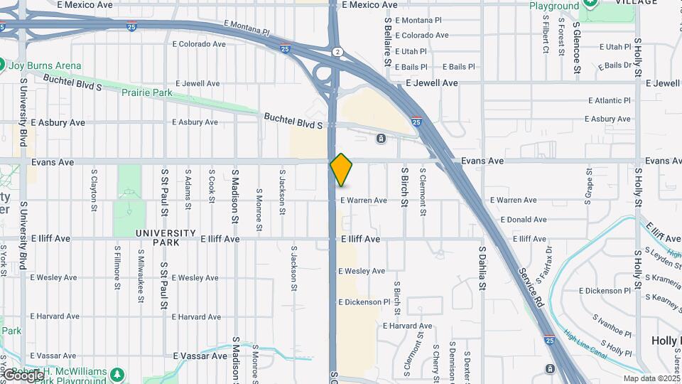 2180 S Colorado Blvd Mapa y Detalles de la Ubicación