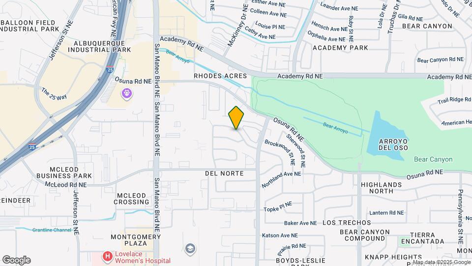 6028 Downey St NE Map and Location Details