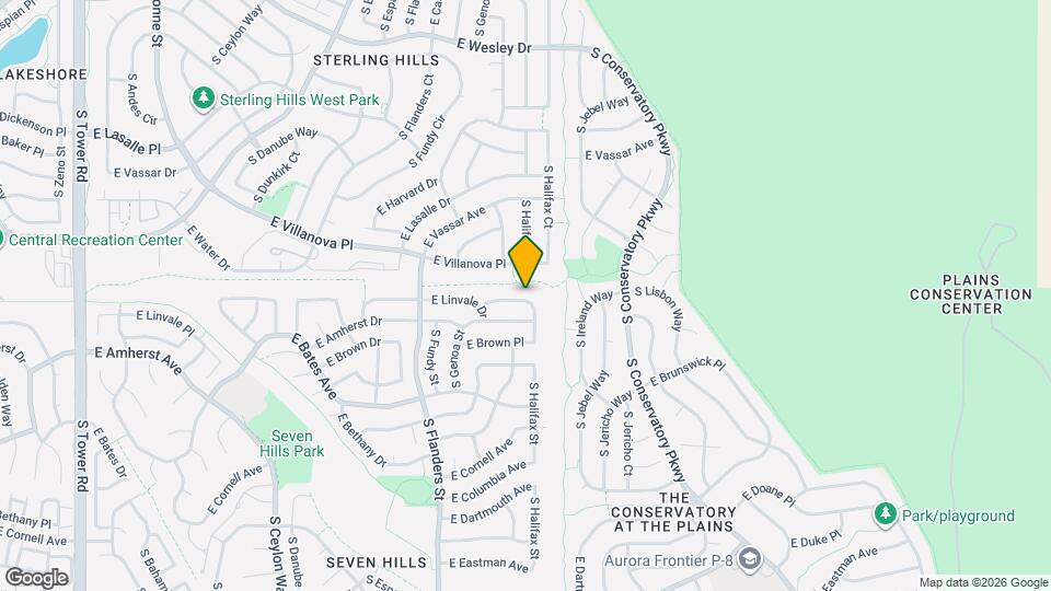 19969 E Linvale Pl Map and Location Details