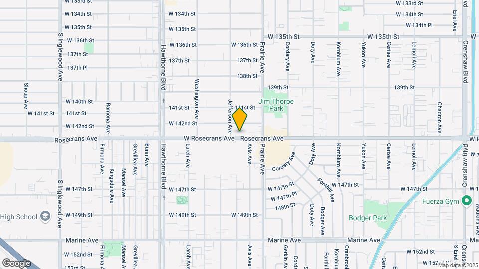 4075 W Rosecrans Ave Map and Location Details