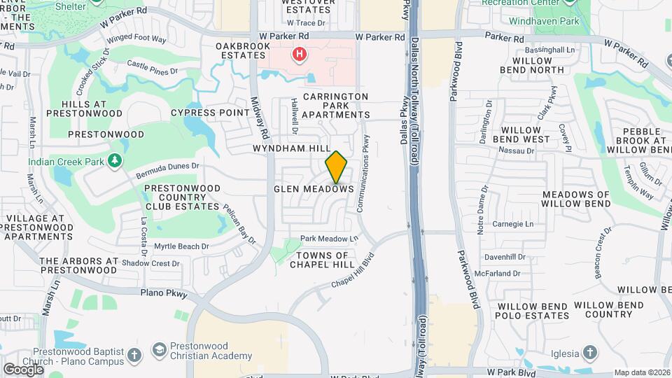 2632 Shadow Hill Ln Map and Location Details