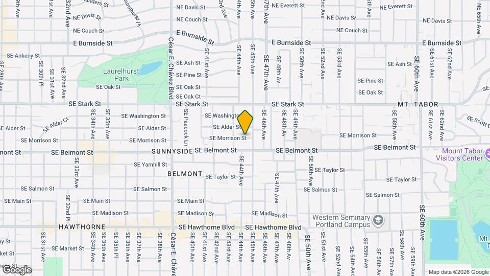 4411 SE Morrison St Map and Location Details