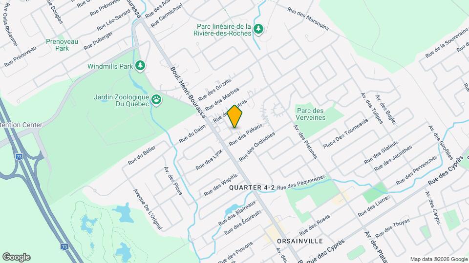 7240 Des Visons Rue Map and Location Details