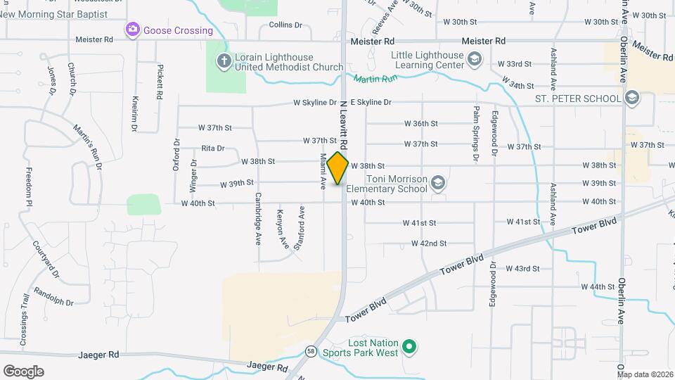 3912 N Leavitt Rd Map and Location Details