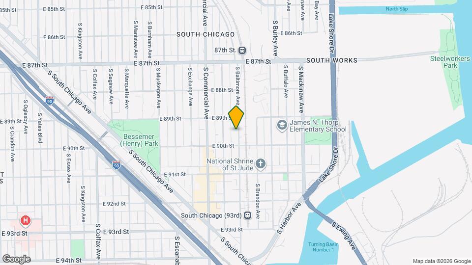 8930 S Baltimore Ave, Unit 2 Map and Location Details