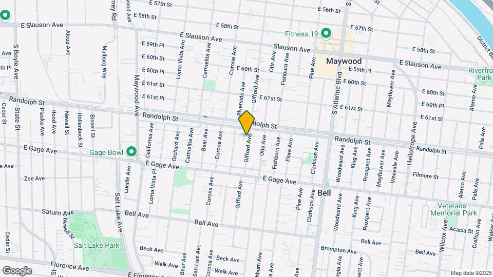 6217-6221 Gifford Ave Mapa y Detalles de la Ubicación