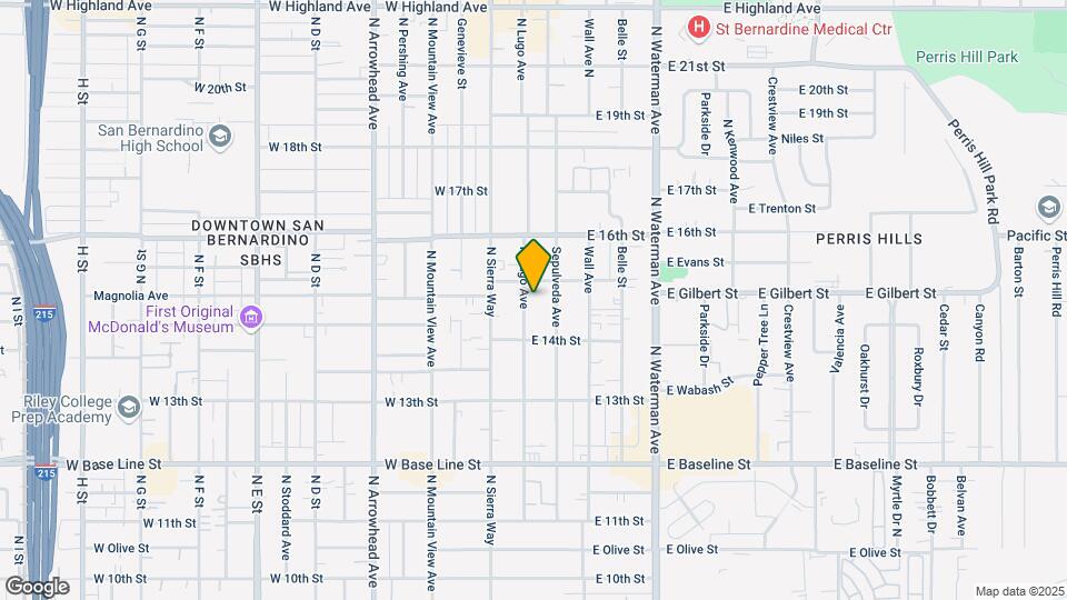1463-1463 N Lugo Ave Map and Location Details