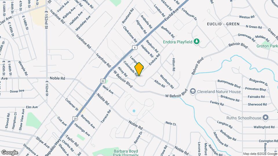 16516 Endora Rd Map and Location Details