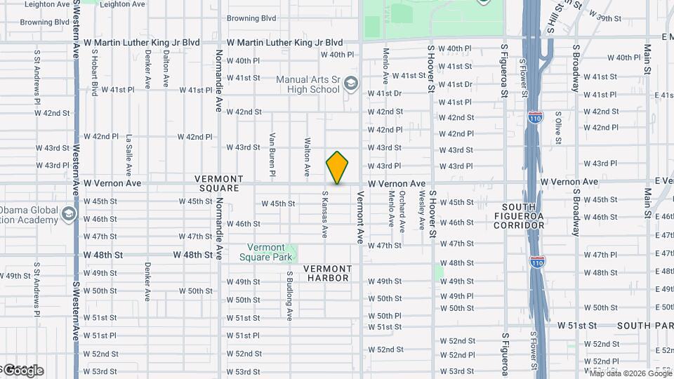 1042 W Vernon Ave, Unit 1042 Map and Location Details