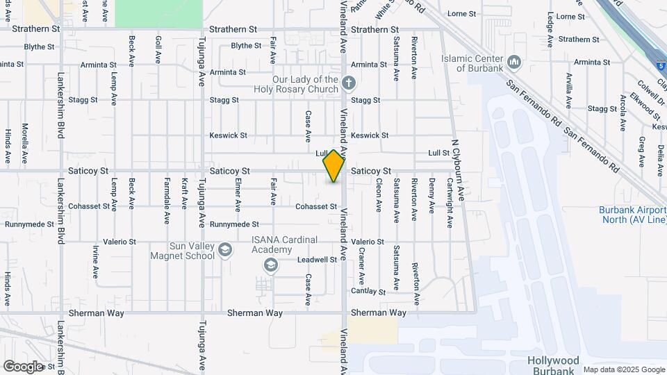 7533 Vineland Ave, Unit 8 Map and Location Details