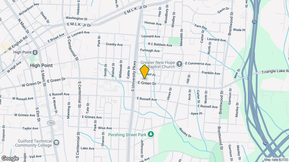 1213 E Green Dr Map and Location Details
