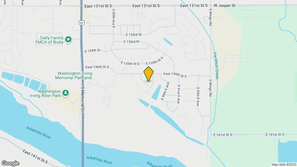 13771 S 88th E Ave Map and Location Details