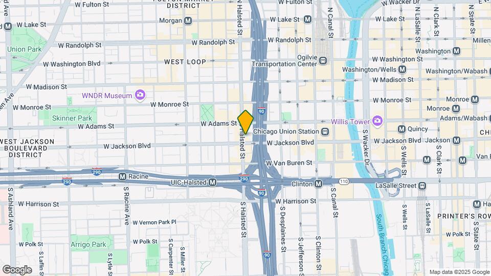 233 S Halsted St, Unit 2504 Mapa y Detalles de la Ubicación