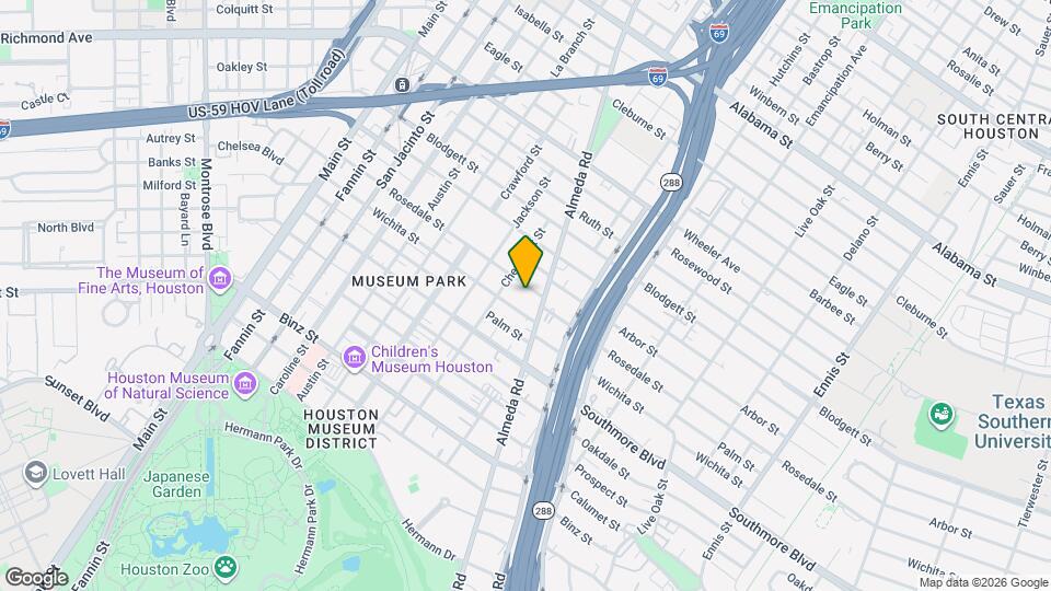 1822 Rosedale St Mapa y Detalles de la Ubicación