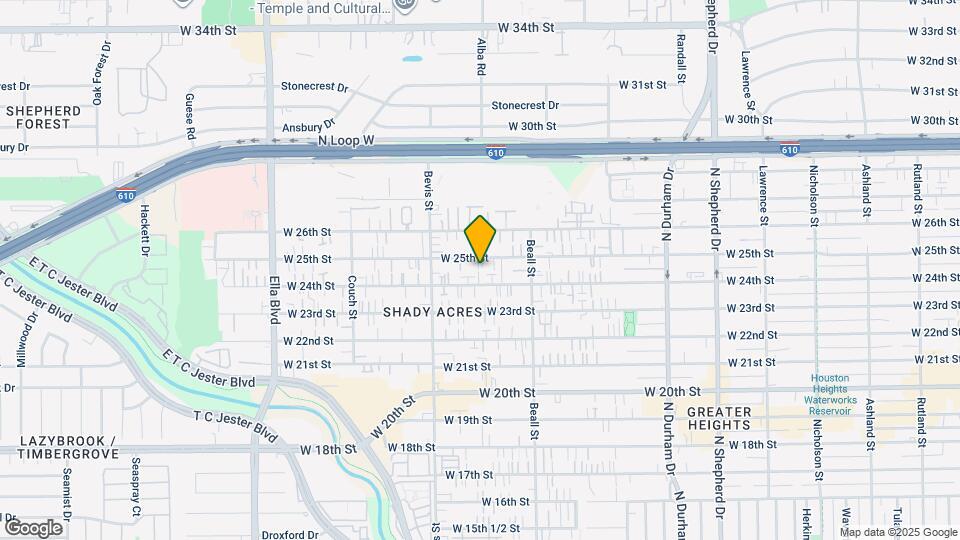 1214 W 25th St Map and Location Details