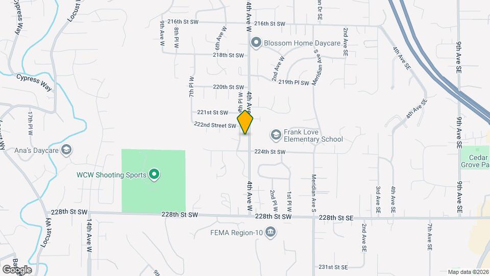 22303 4th Pl W Mapa y Detalles de la Ubicación