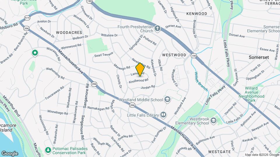 5617 Knollwood Rd Map and Location Details