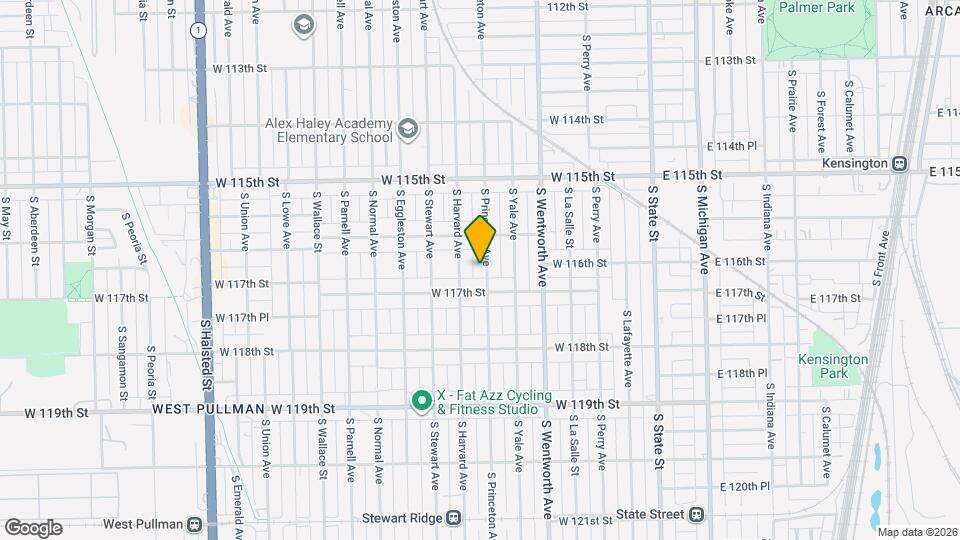 11634 S Princeton Ave Map and Location Details