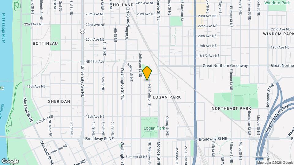 1602 NE Madison St Map and Location Details