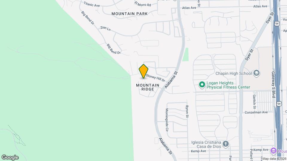 3219 Mountain Ridge Dr Map and Location Details