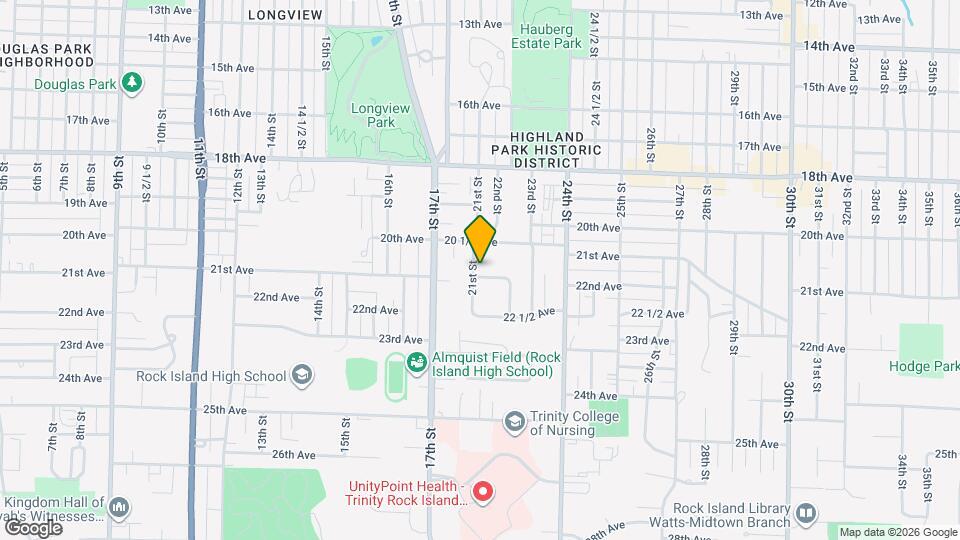 2025 21st St Map and Location Details