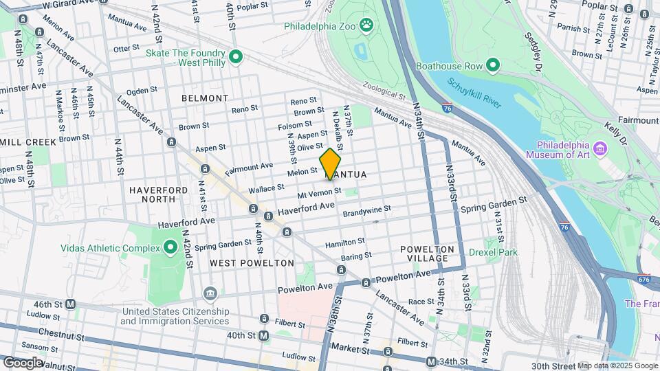 624 N 38th St Map and Location Details