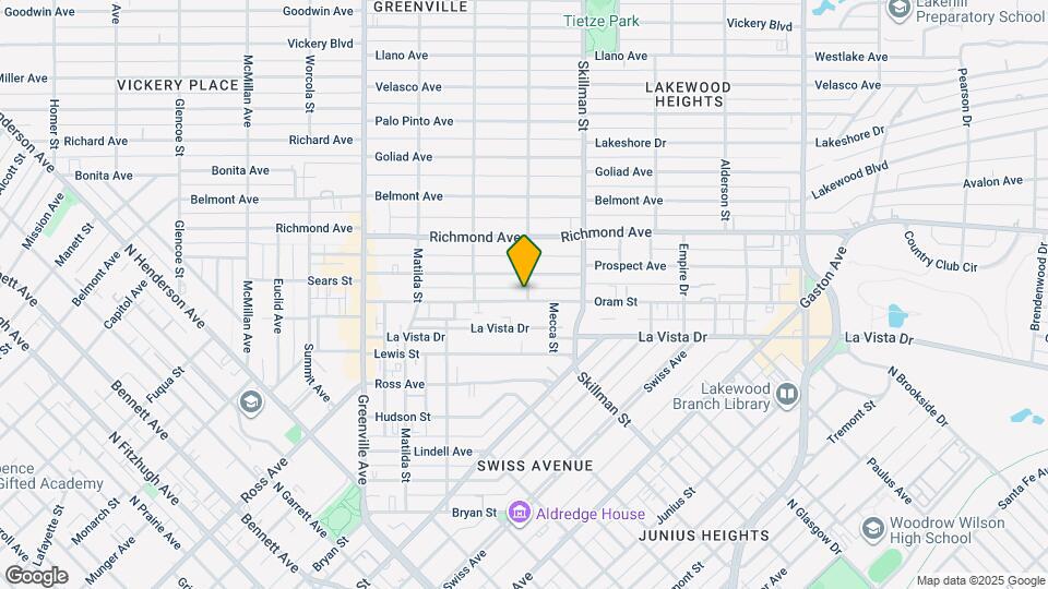 5947 Oram St, Unit 5947 Up and Downstairs Map and Location Details