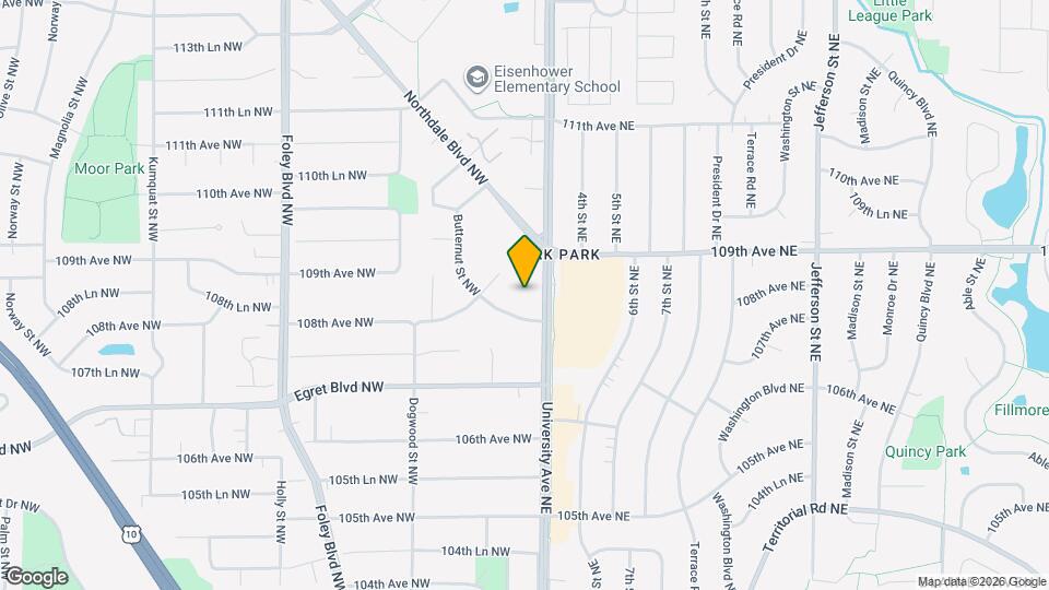 University Avenue Rental Townhomes Mapa y Detalles de la Ubicación