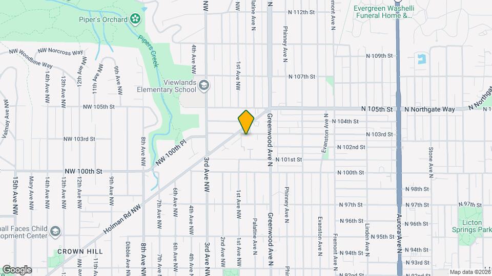 10222 1st Ave NW Mapa y Detalles de la Ubicación