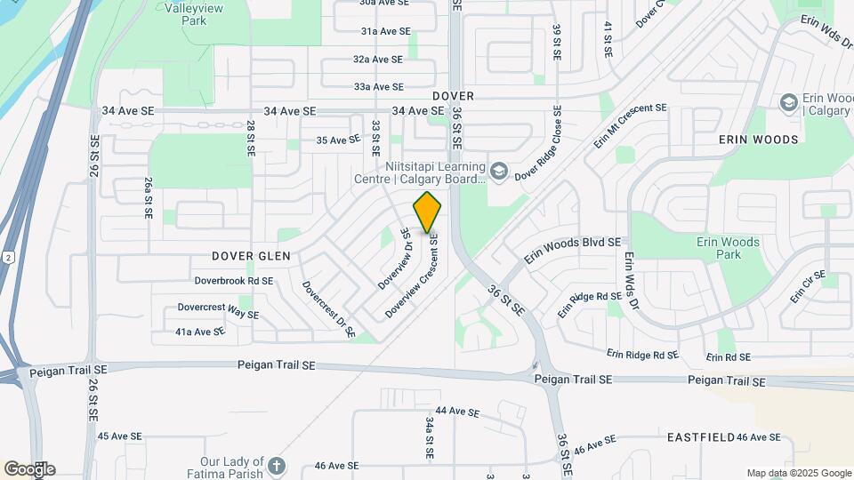 251 Doverview Cres SE Map and Location Details