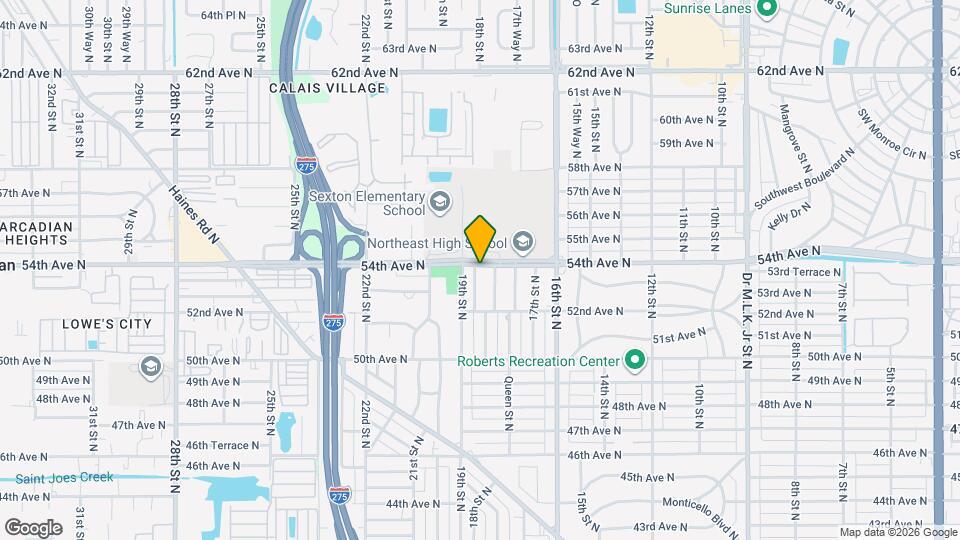 1840 54th Ave N Map and Location Details