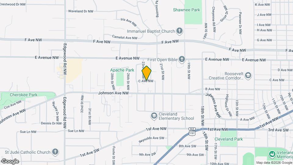 2237 C Ave NW Map and Location Details