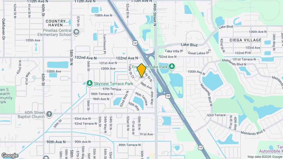 5107 Park Lake Dr Map and Location Details