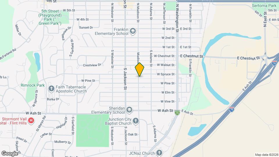 417 S Madison St Map and Location Details