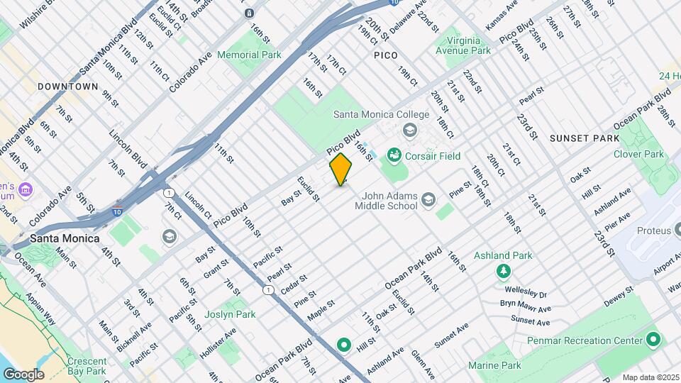 1340 Grant St Map and Location Details