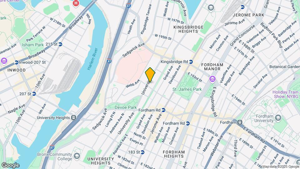 75 W 190th St Map and Location Details