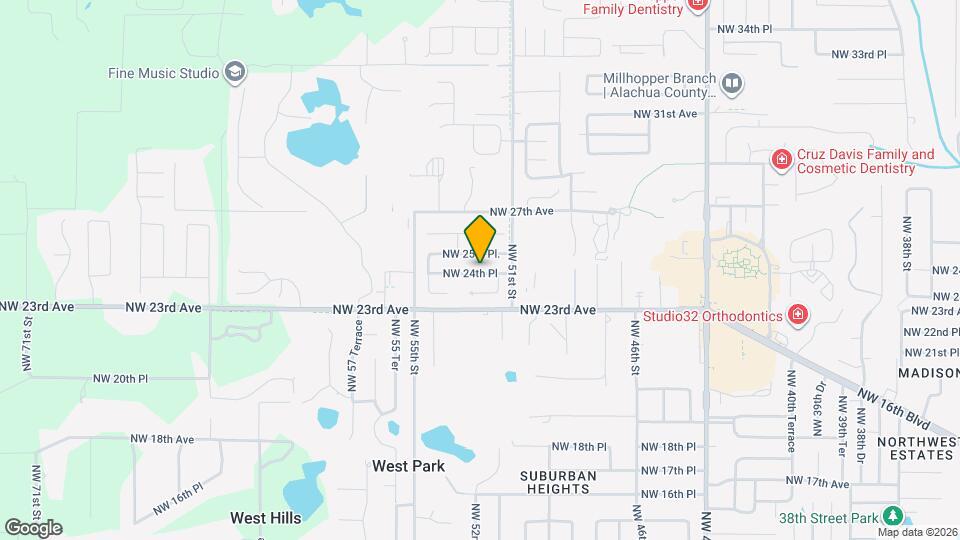 5210 NW 24th Pl Map and Location Details