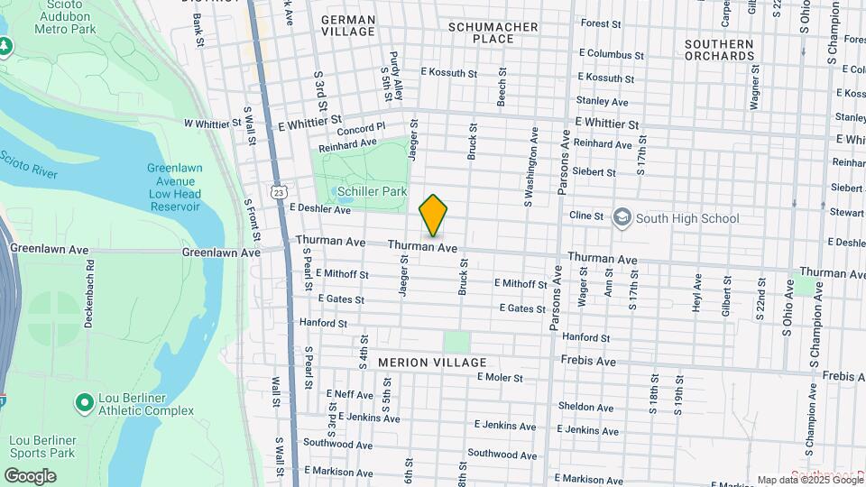 254 Thurman Ave Map and Location Details