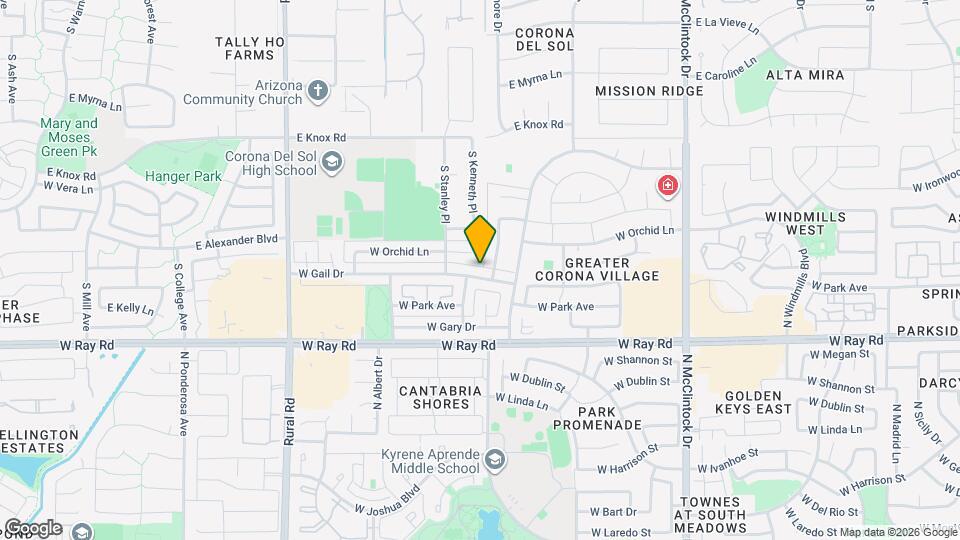 4524 W Gail Dr, Unit 402 Mapa y Detalles de la Ubicación