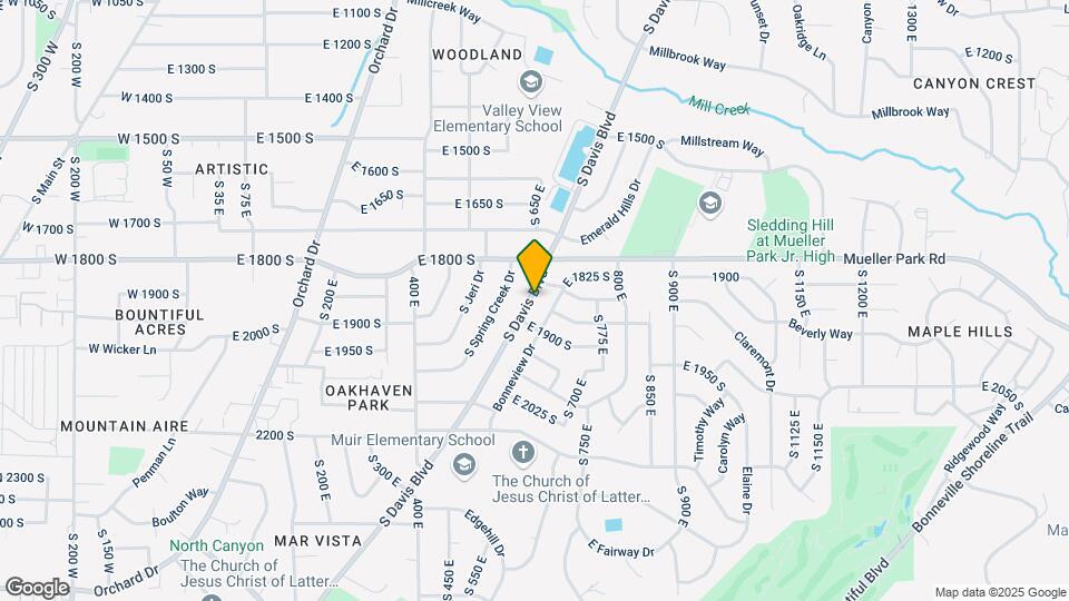 1869 S Davis Blvd Mapa y Detalles de la Ubicación