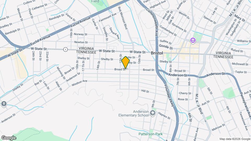 1110 Broad St, Unit 2 Mapa y Detalles de la Ubicación