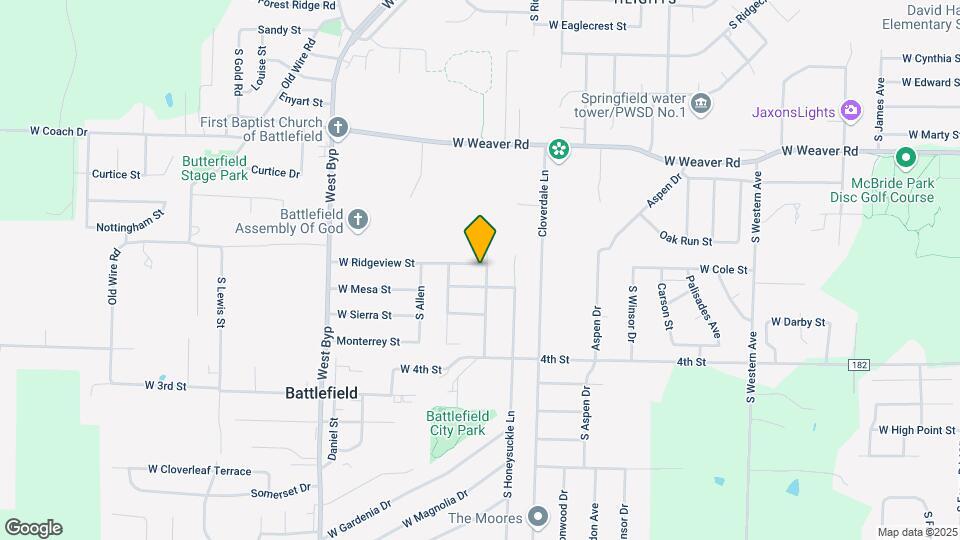 4012 W Ridgeview St Map and Location Details