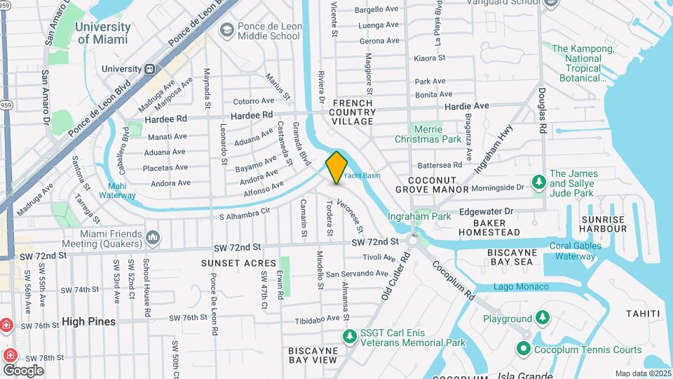 6820 Granada Blvd Map and Location Details