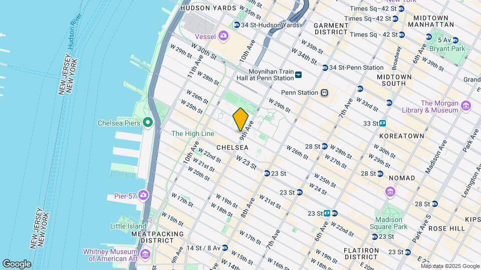 400 W 25th St Mapa y Detalles de la Ubicación