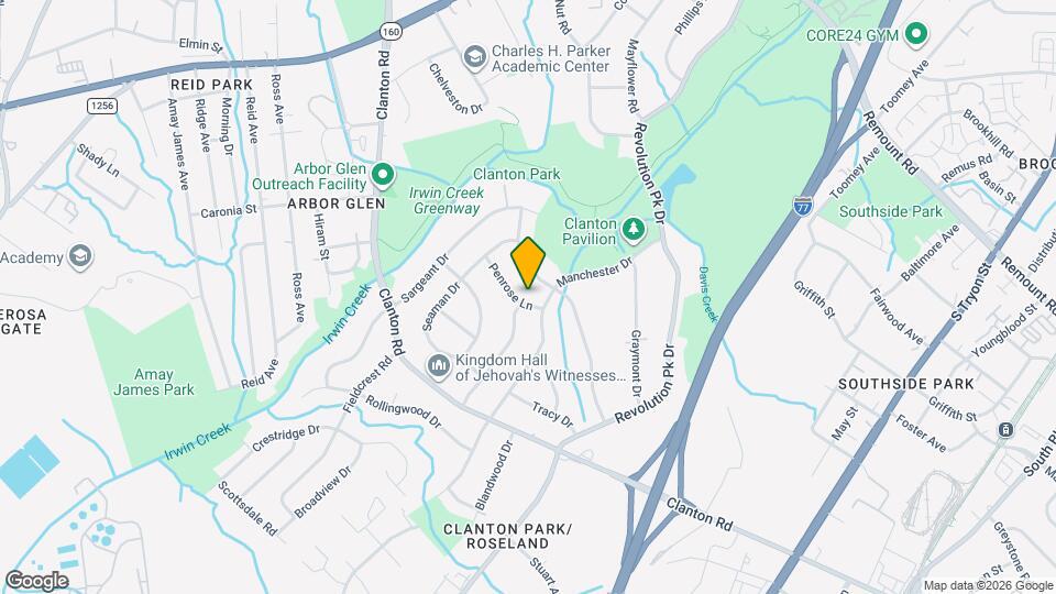 1014 Penrose Ln Map and Location Details