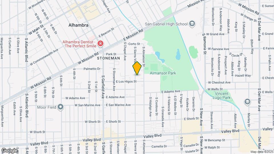 828 S Sierra Vista Ave Map and Location Details